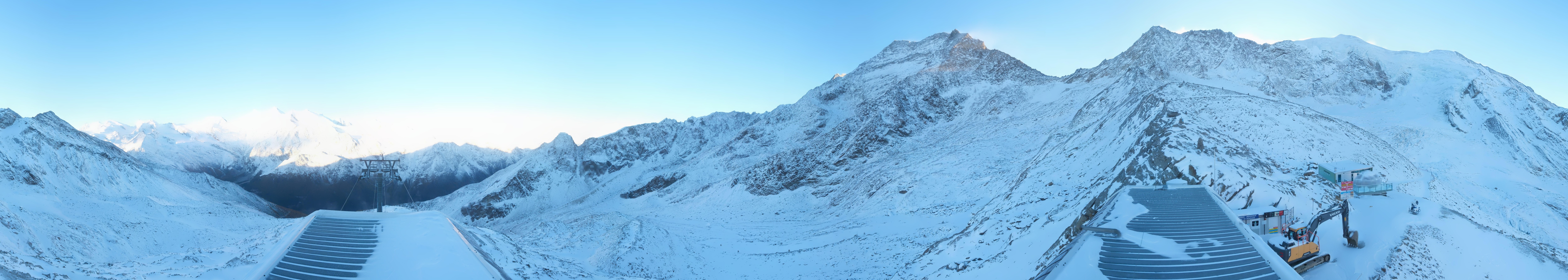 Archived image Webcam Top Station Hohsaas Gondola Saas-Grund