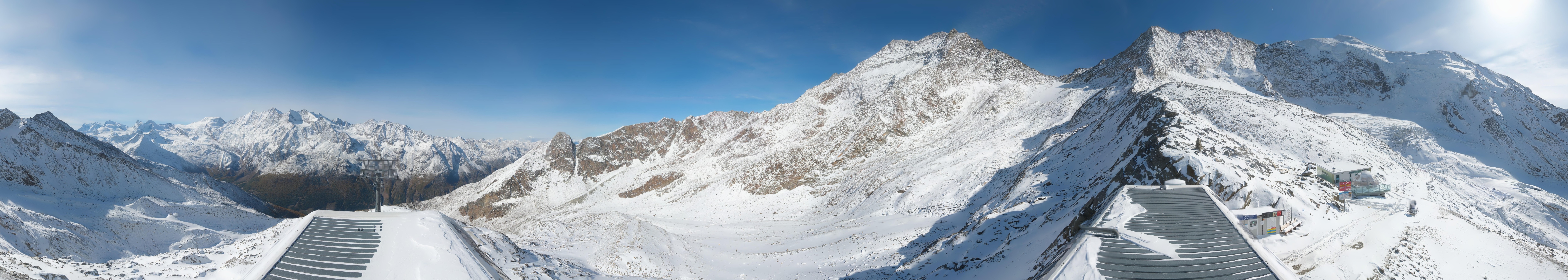 Archived image Webcam Top Station Hohsaas Gondola Saas-Grund