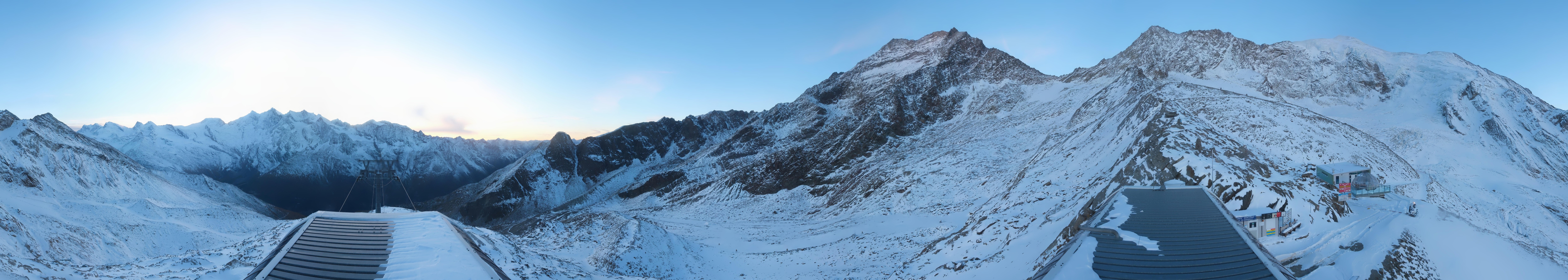 Archived image Webcam Top Station Hohsaas Gondola Saas-Grund