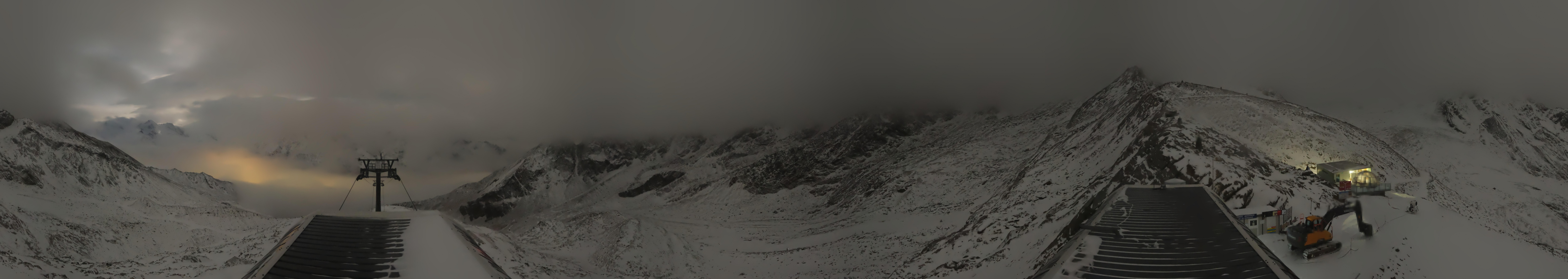 Archived image Webcam Top Station Hohsaas Gondola Saas-Grund