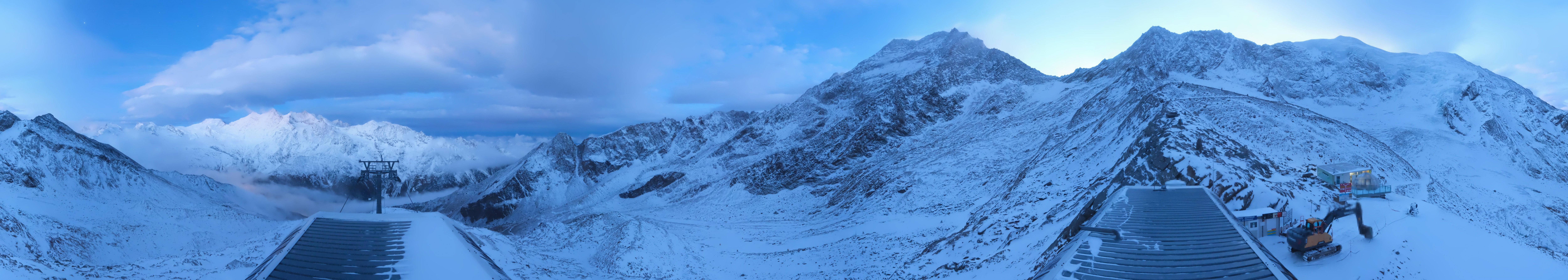 Archived image Webcam Top Station Hohsaas Gondola Saas-Grund