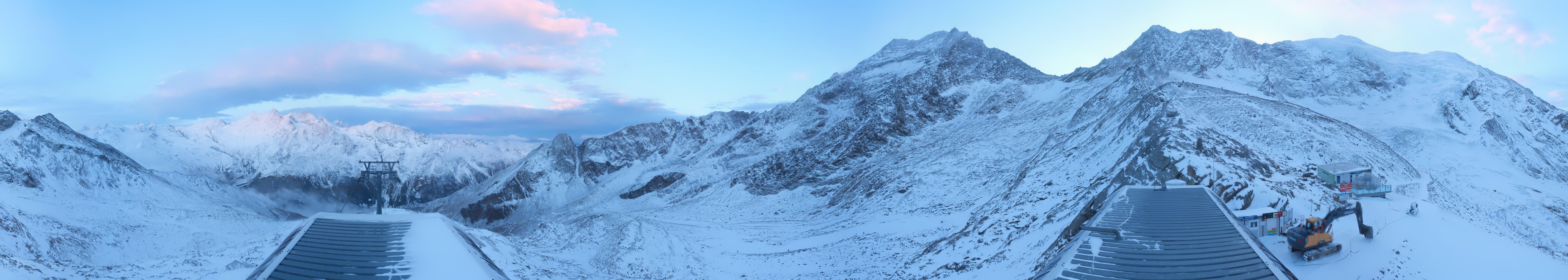 Archived image Webcam Top Station Hohsaas Gondola Saas-Grund