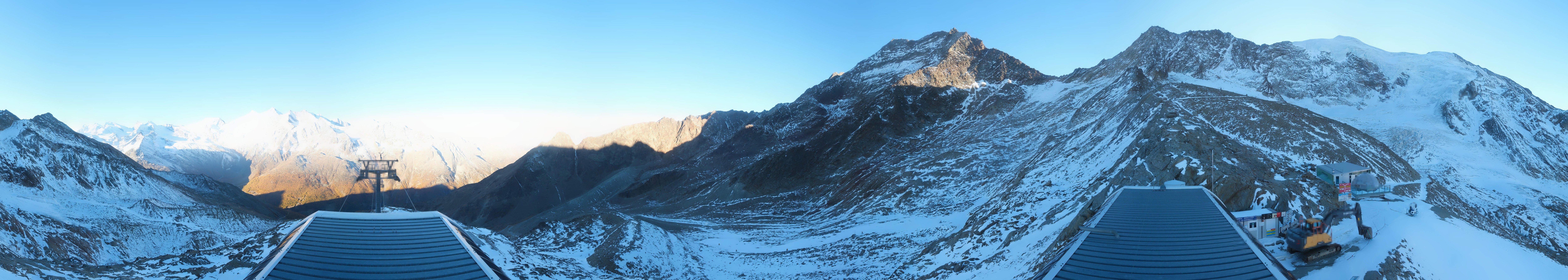 Archived image Webcam Top Station Hohsaas Gondola Saas-Grund