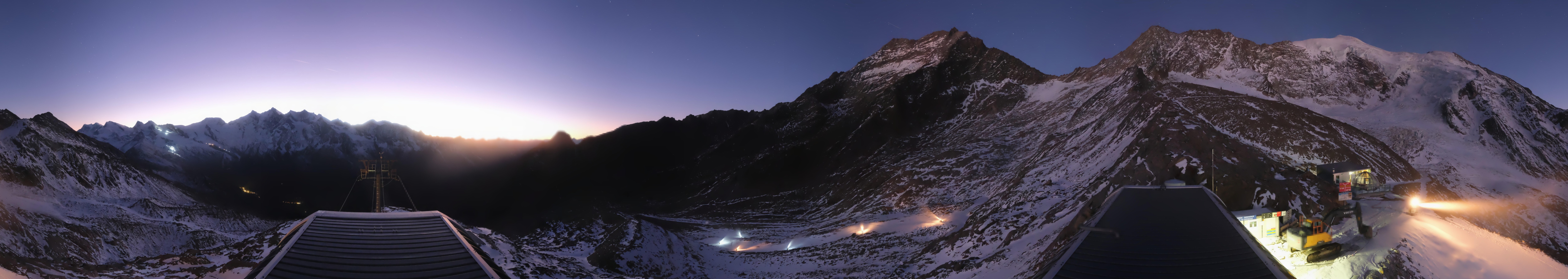 Archived image Webcam Top Station Hohsaas Gondola Saas-Grund