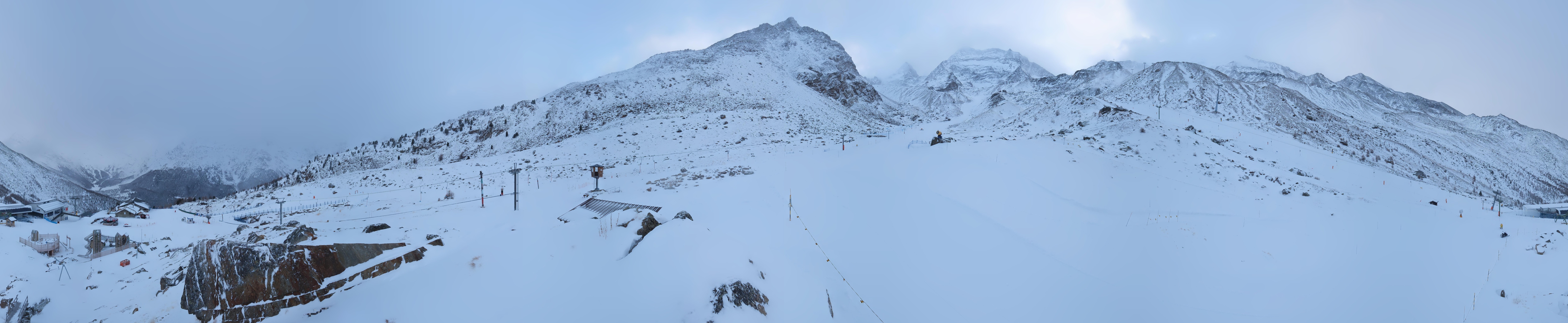 Archiv Foto Webcam Mittelstation Kreuzboden Saas-Grund Hohsaas