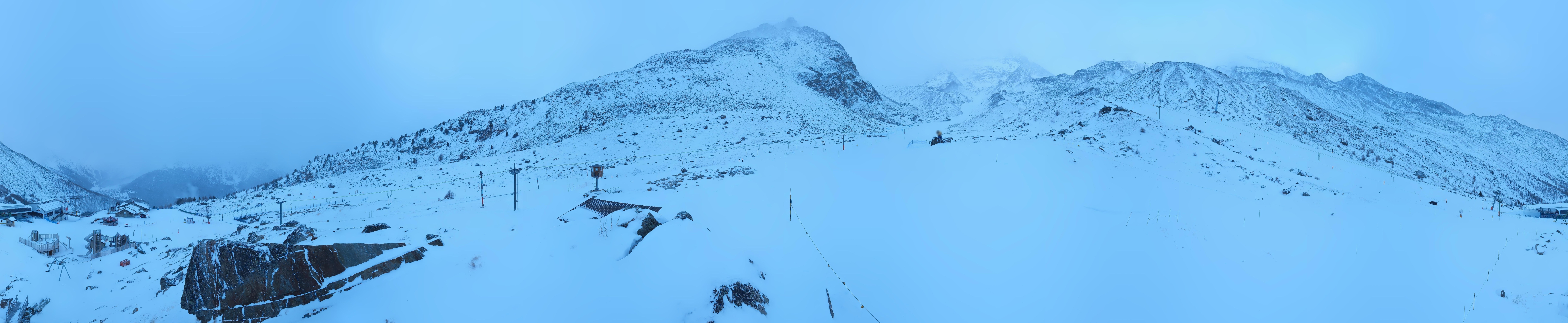 Archiv Foto Webcam Mittelstation Kreuzboden Saas-Grund Hohsaas