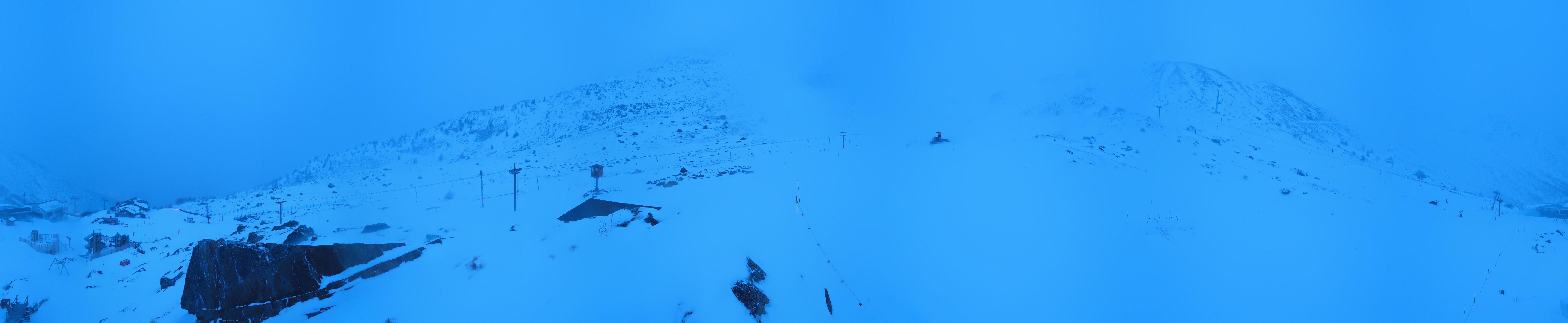 Archived image Webcam Mid-Station Kreuzboden Gondola Saas-Grund Hohsaas