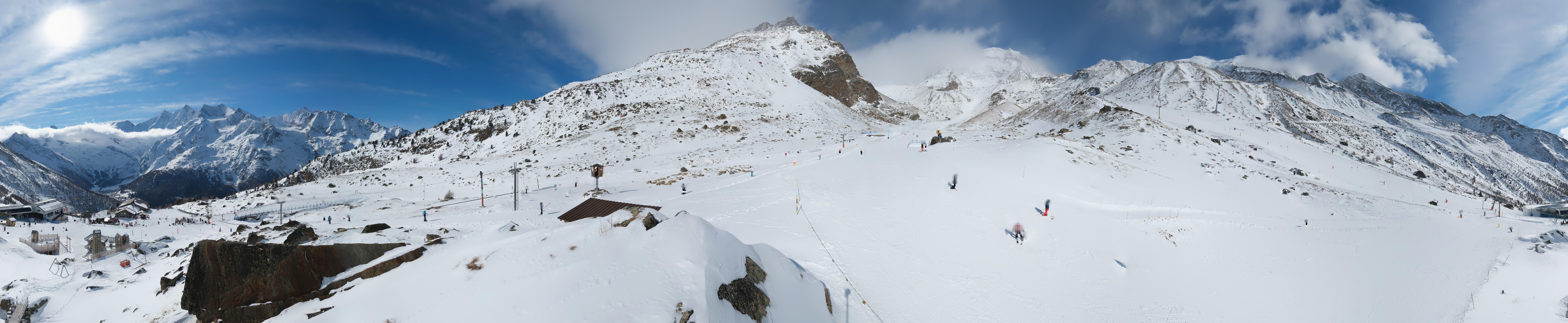 Archiv Foto Webcam Mittelstation Kreuzboden Saas-Grund Hohsaas