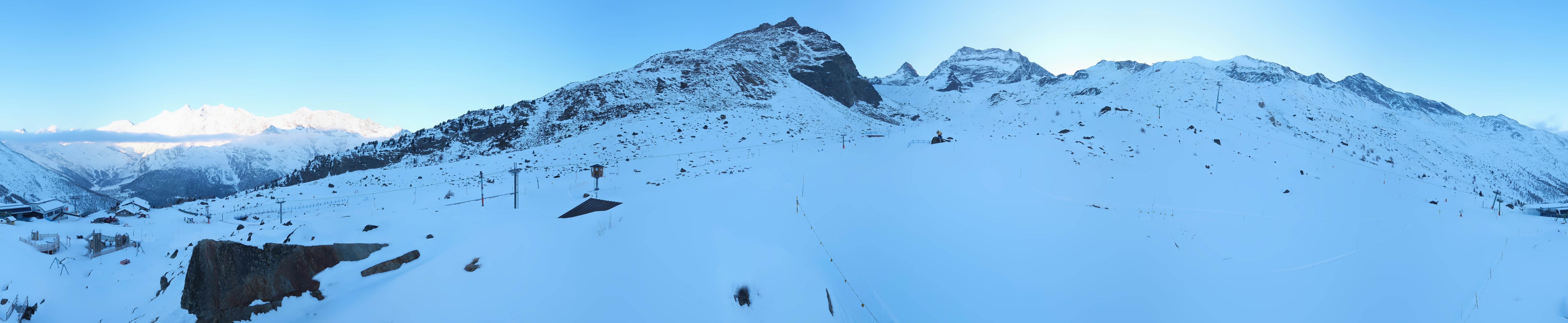 Archiv Foto Webcam Mittelstation Kreuzboden Saas-Grund Hohsaas