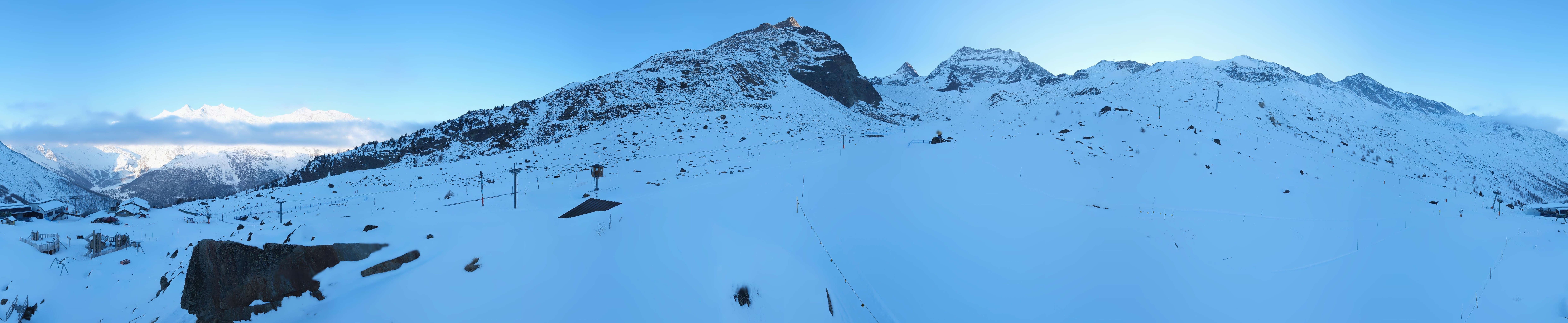 Archiv Foto Webcam Mittelstation Kreuzboden Saas-Grund Hohsaas