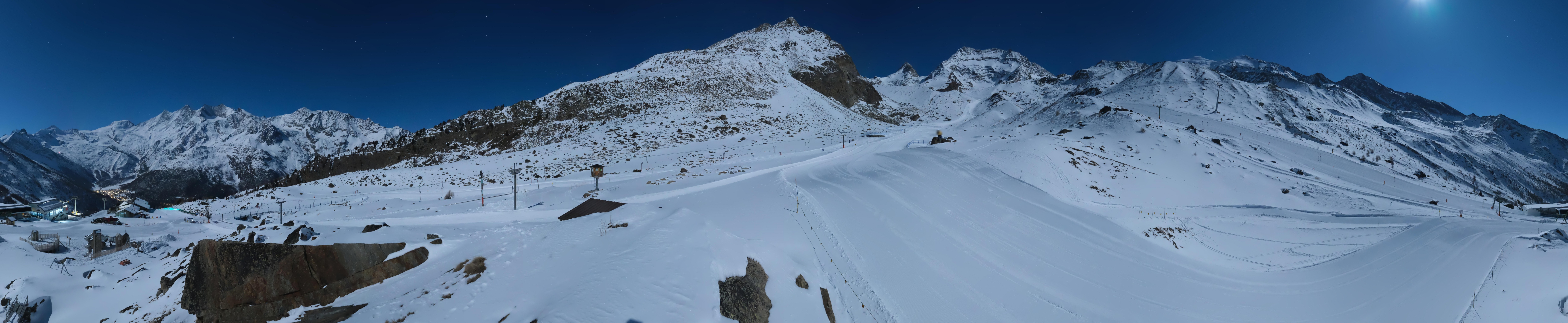 Archiv Foto Webcam Mittelstation Kreuzboden Saas-Grund Hohsaas