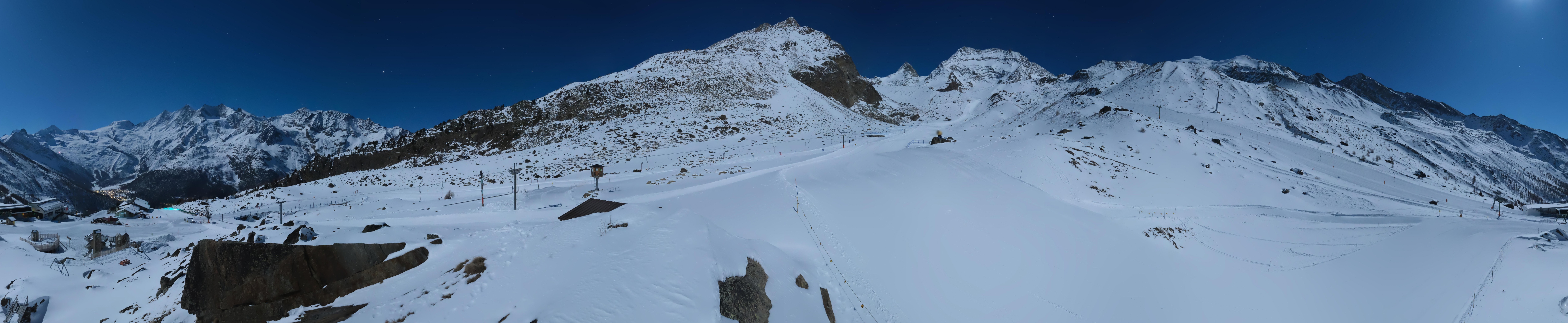 Archiv Foto Webcam Mittelstation Kreuzboden Saas-Grund Hohsaas