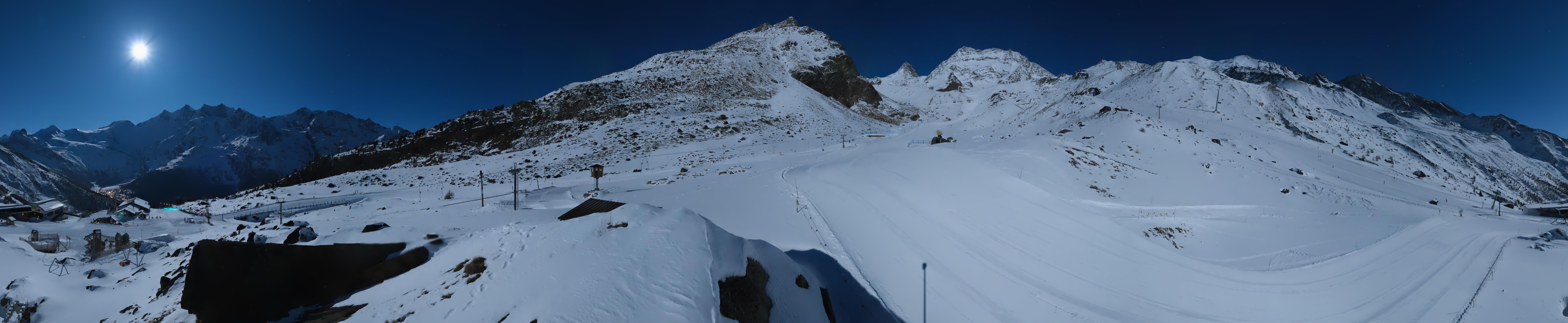 Archiv Foto Webcam Mittelstation Kreuzboden Saas-Grund Hohsaas