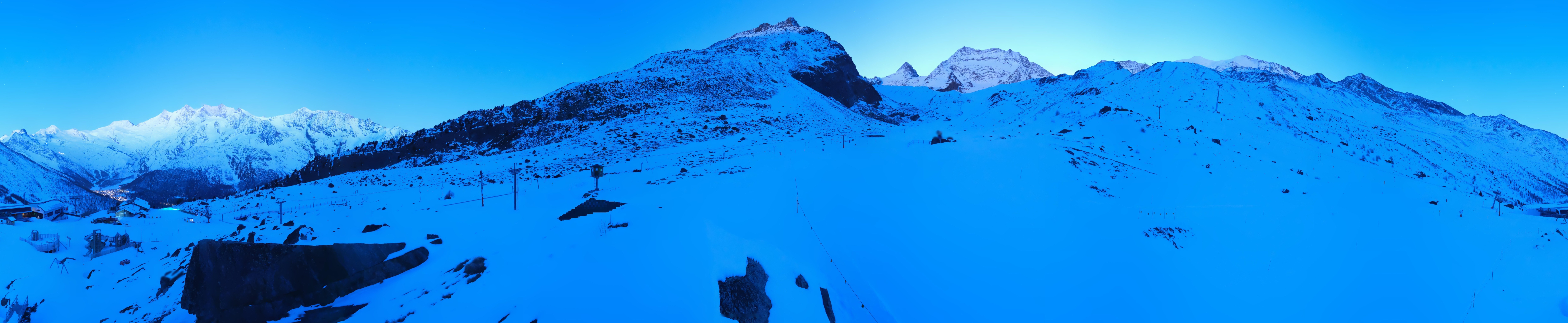Archiv Foto Webcam Mittelstation Kreuzboden Saas-Grund Hohsaas