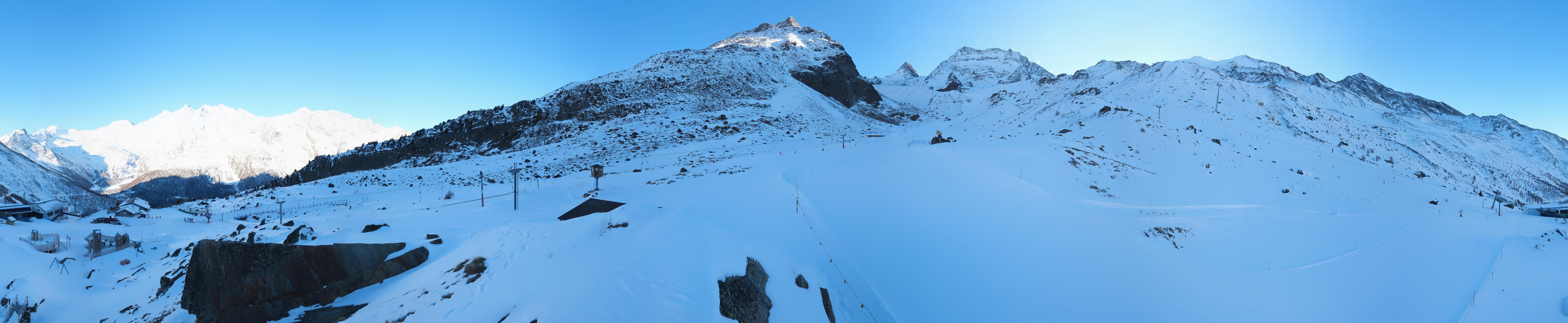 Archiv Foto Webcam Mittelstation Kreuzboden Saas-Grund Hohsaas
