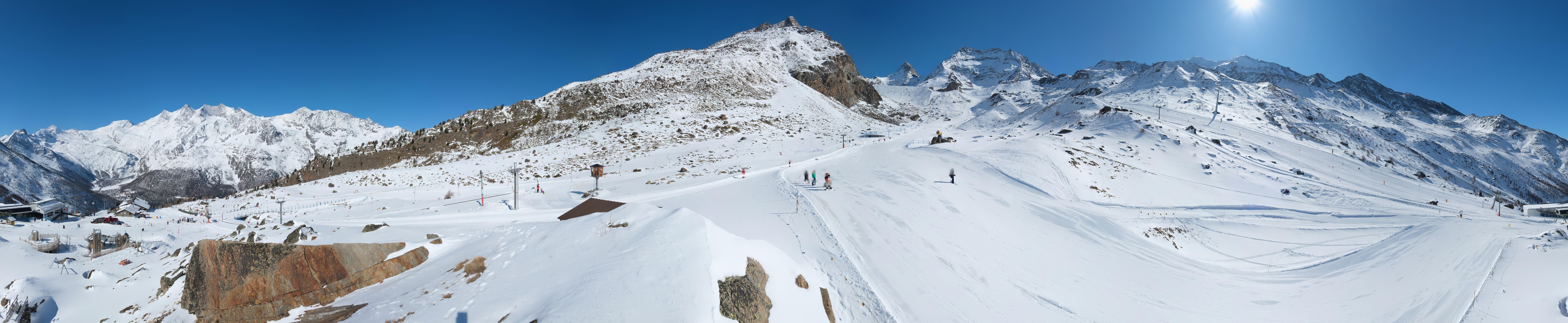 Archiv Foto Webcam Mittelstation Kreuzboden Saas-Grund Hohsaas
