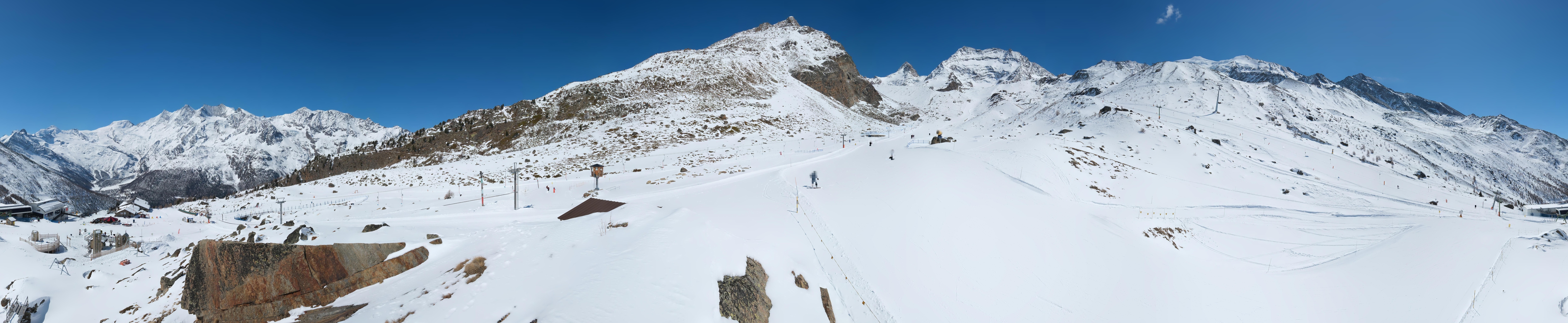 Archiv Foto Webcam Mittelstation Kreuzboden Saas-Grund Hohsaas