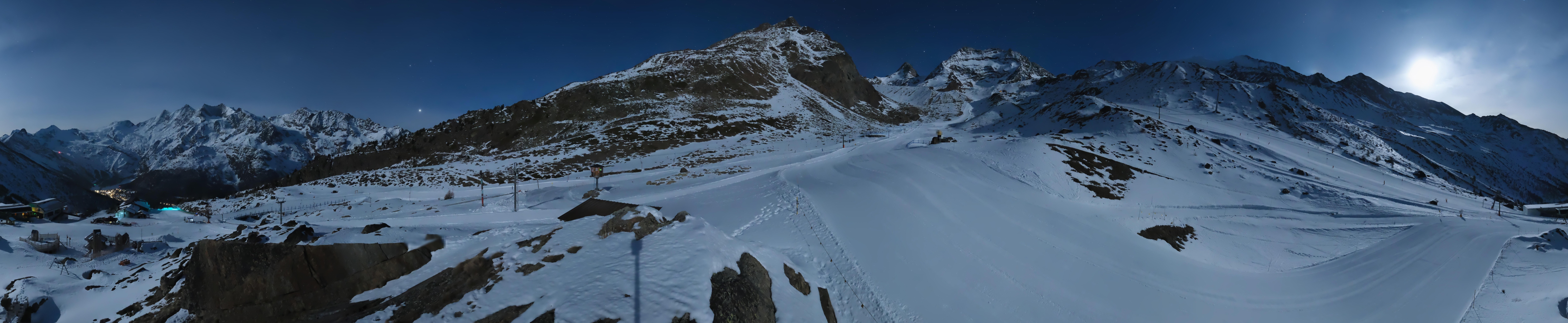 Archiv Foto Webcam Mittelstation Kreuzboden Saas-Grund Hohsaas