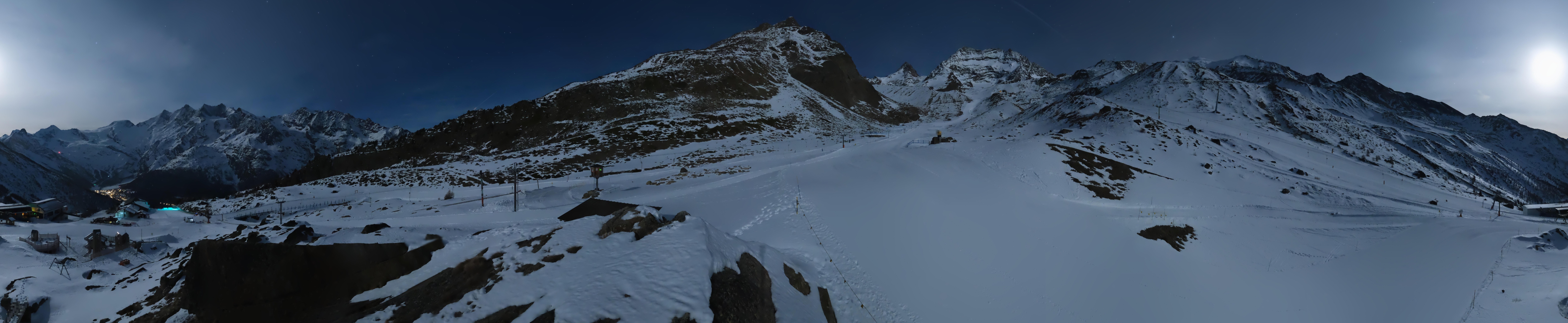 Archiv Foto Webcam Mittelstation Kreuzboden Saas-Grund Hohsaas