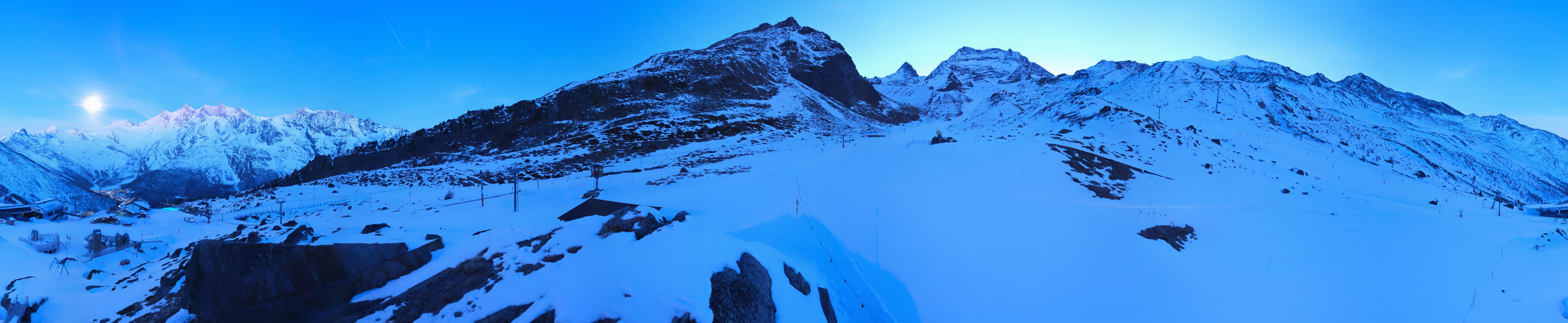 Archiv Foto Webcam Mittelstation Kreuzboden Saas-Grund Hohsaas