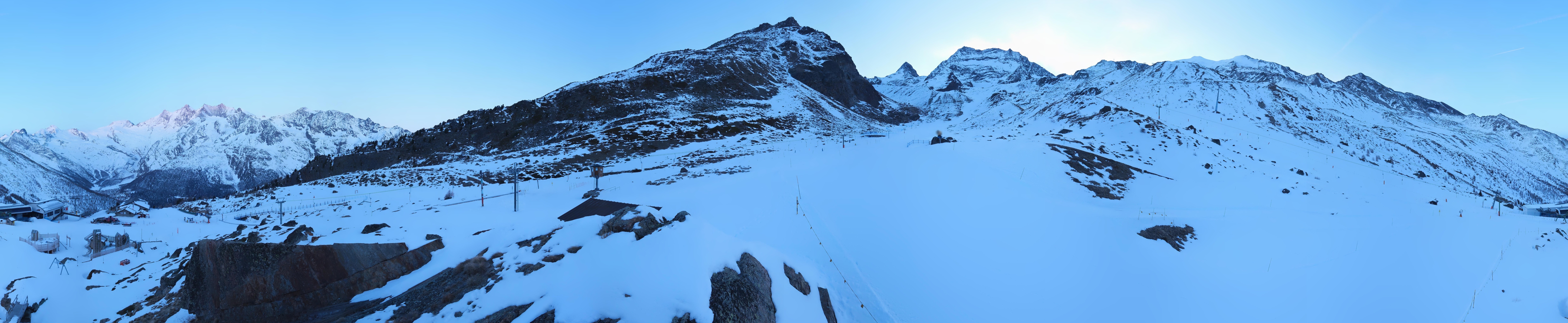 Archiv Foto Webcam Mittelstation Kreuzboden Saas-Grund Hohsaas