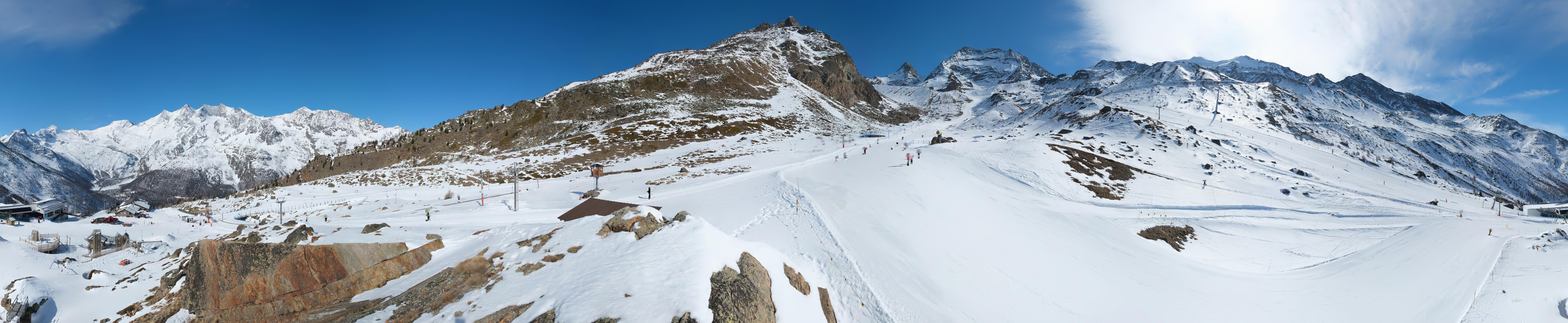 Archiv Foto Webcam Mittelstation Kreuzboden Saas-Grund Hohsaas