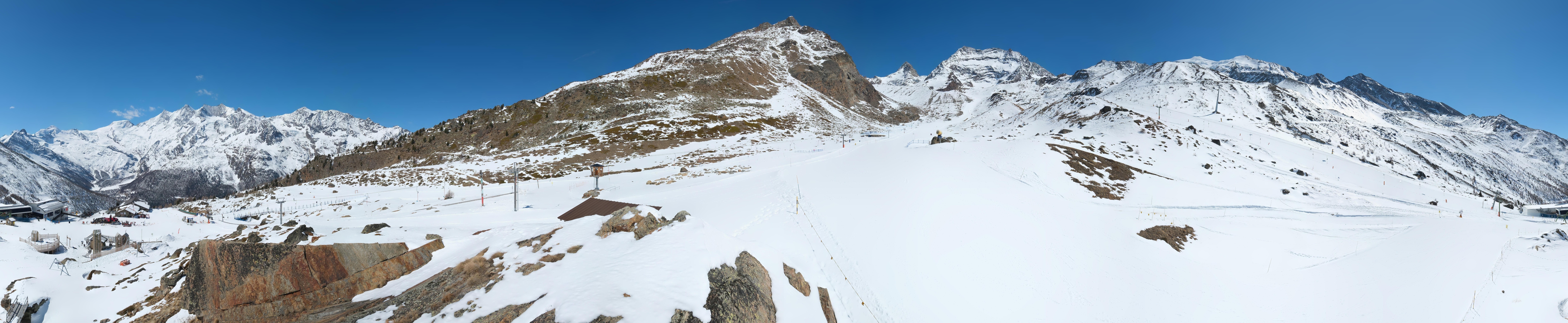Archiv Foto Webcam Mittelstation Kreuzboden Saas-Grund Hohsaas