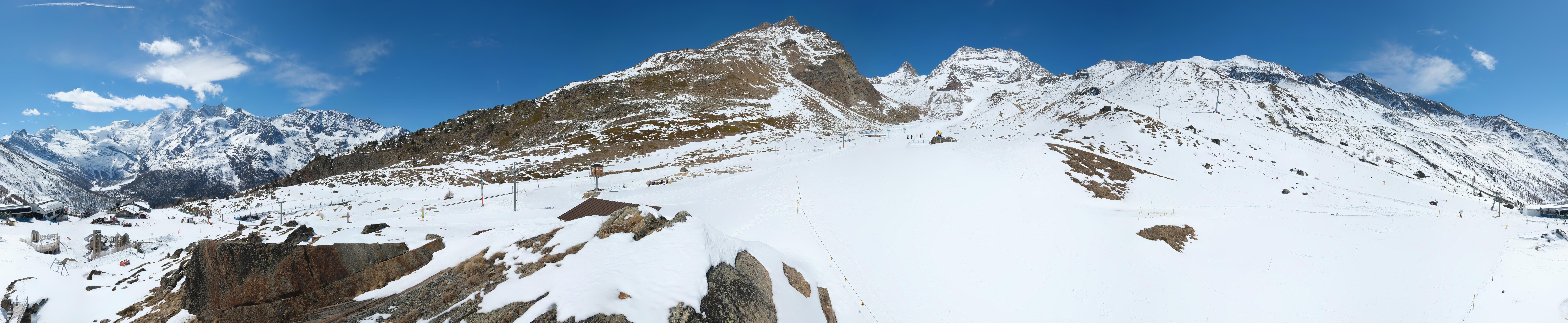 Archiv Foto Webcam Mittelstation Kreuzboden Saas-Grund Hohsaas
