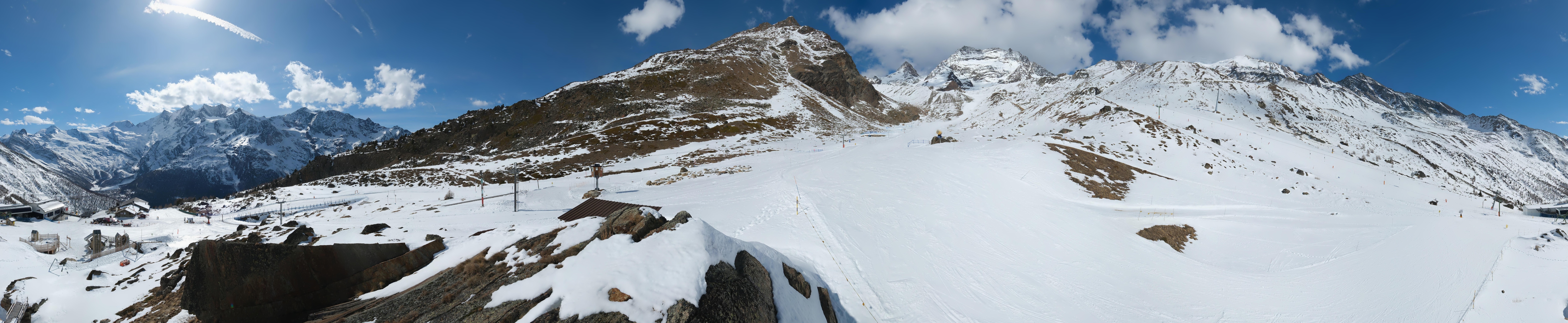 Archiv Foto Webcam Mittelstation Kreuzboden Saas-Grund Hohsaas