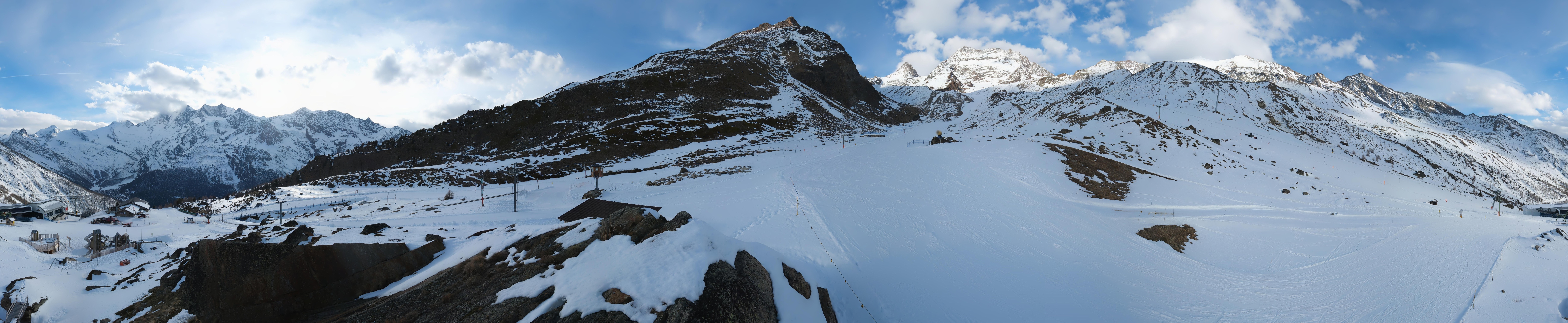 Archiv Foto Webcam Mittelstation Kreuzboden Saas-Grund Hohsaas