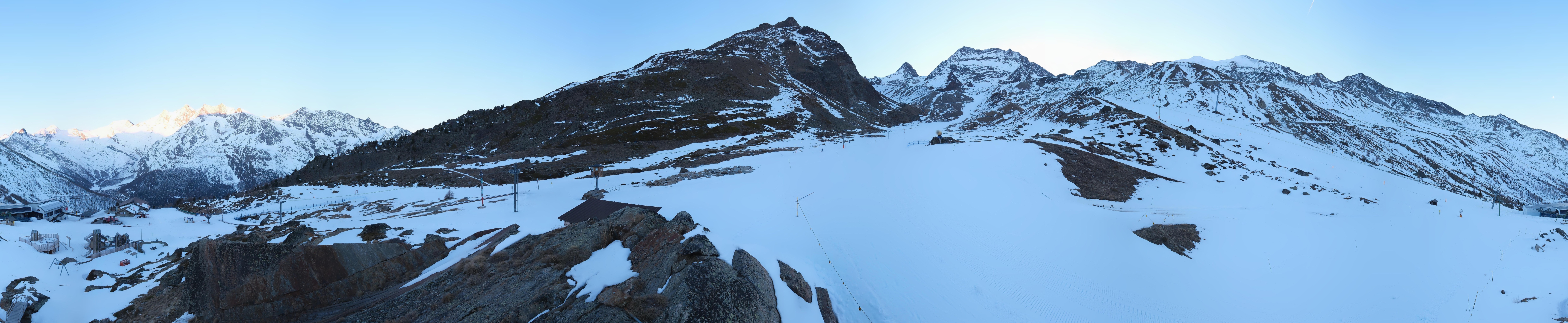 Archiv Foto Webcam Mittelstation Kreuzboden Saas-Grund Hohsaas