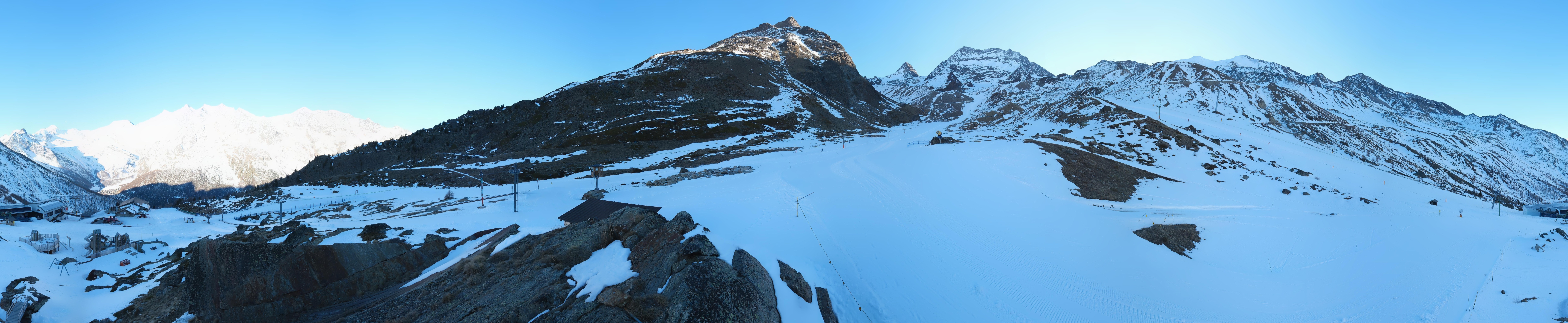 Archiv Foto Webcam Mittelstation Kreuzboden Saas-Grund Hohsaas