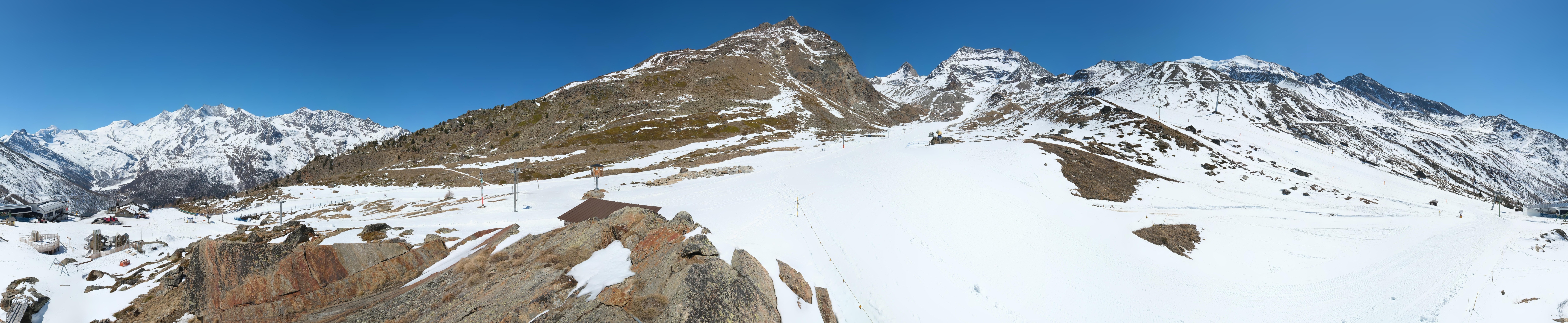 Archiv Foto Webcam Mittelstation Kreuzboden Saas-Grund Hohsaas