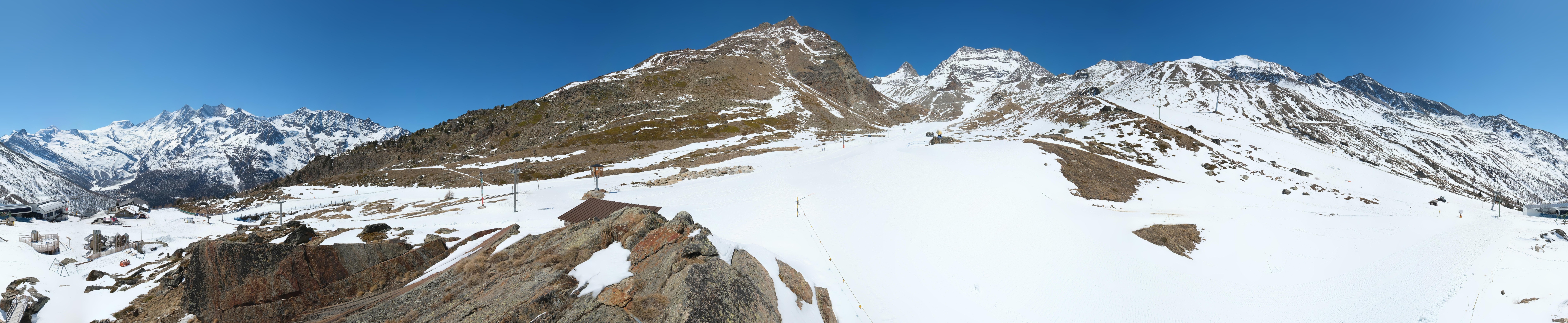 Archiv Foto Webcam Mittelstation Kreuzboden Saas-Grund Hohsaas