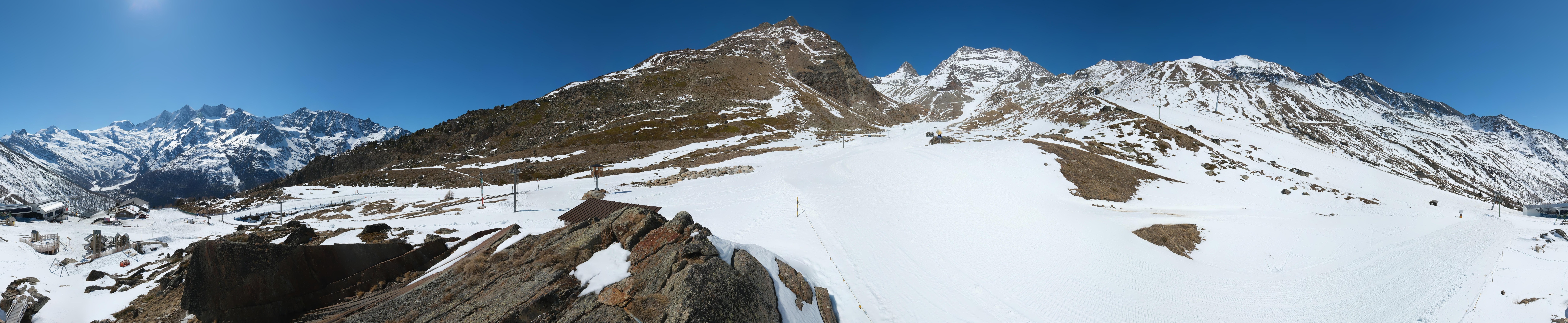 Archiv Foto Webcam Mittelstation Kreuzboden Saas-Grund Hohsaas