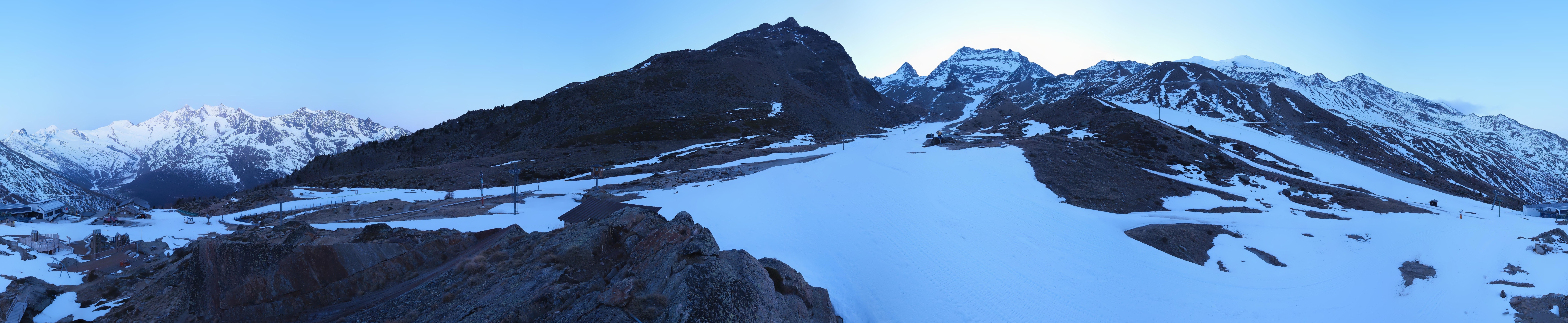 Archiv Foto Webcam Mittelstation Kreuzboden Saas-Grund Hohsaas
