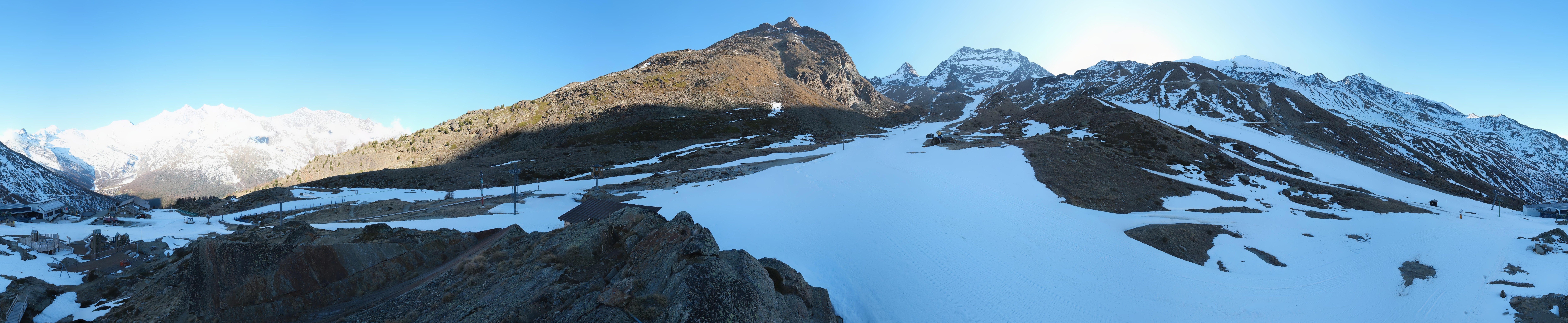 Archiv Foto Webcam Mittelstation Kreuzboden Saas-Grund Hohsaas