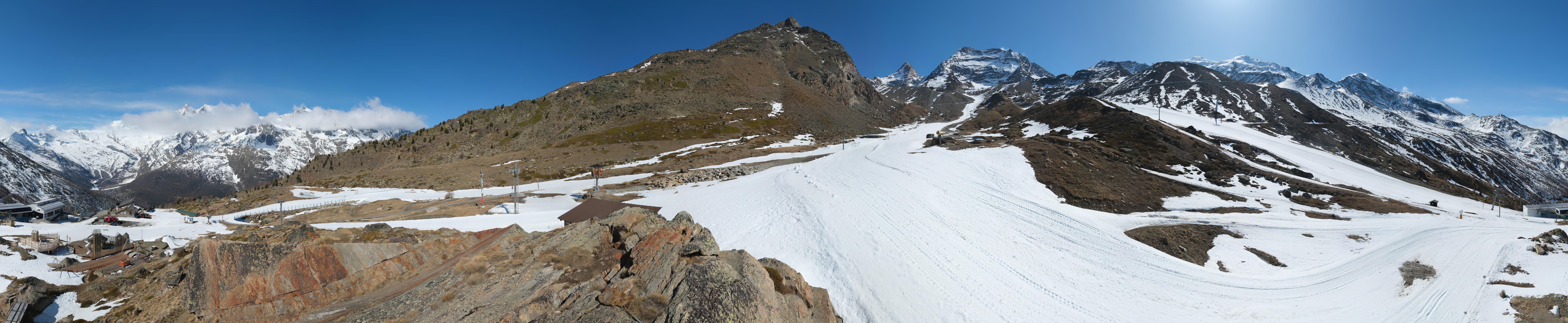 Archiv Foto Webcam Mittelstation Kreuzboden Saas-Grund Hohsaas