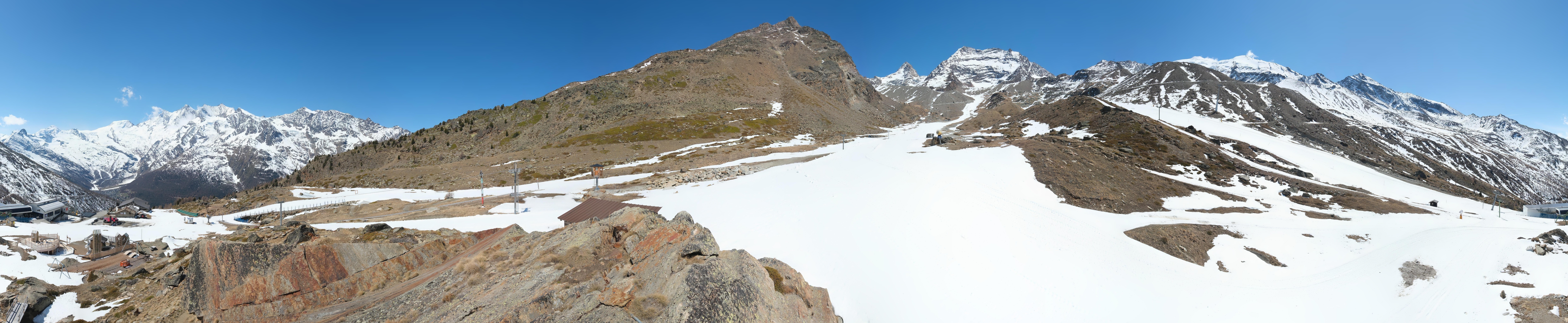 Archiv Foto Webcam Mittelstation Kreuzboden Saas-Grund Hohsaas