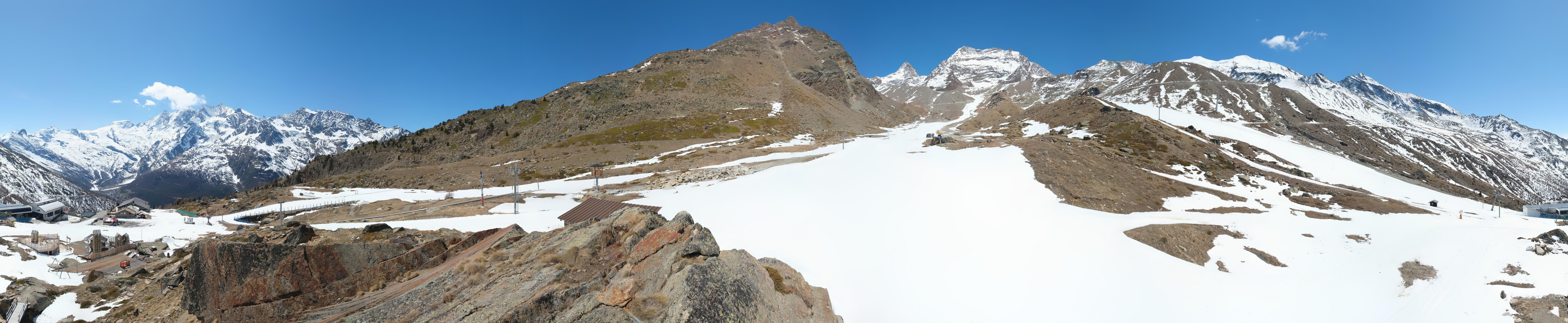Archiv Foto Webcam Mittelstation Kreuzboden Saas-Grund Hohsaas