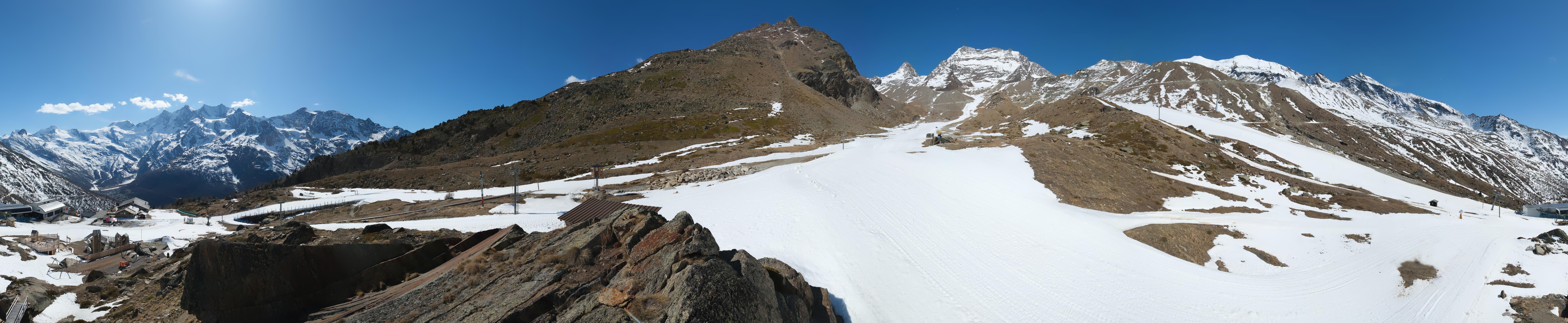 Archiv Foto Webcam Mittelstation Kreuzboden Saas-Grund Hohsaas