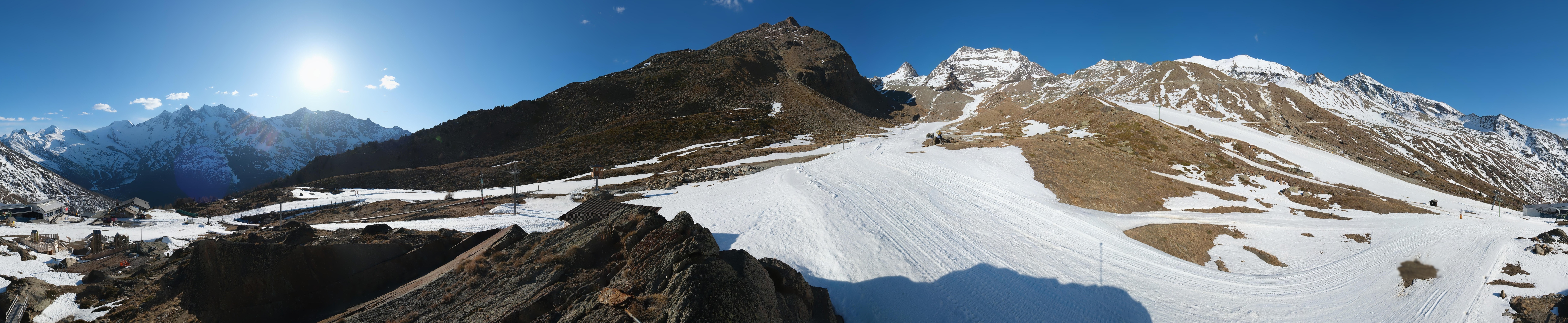 Archiv Foto Webcam Mittelstation Kreuzboden Saas-Grund Hohsaas