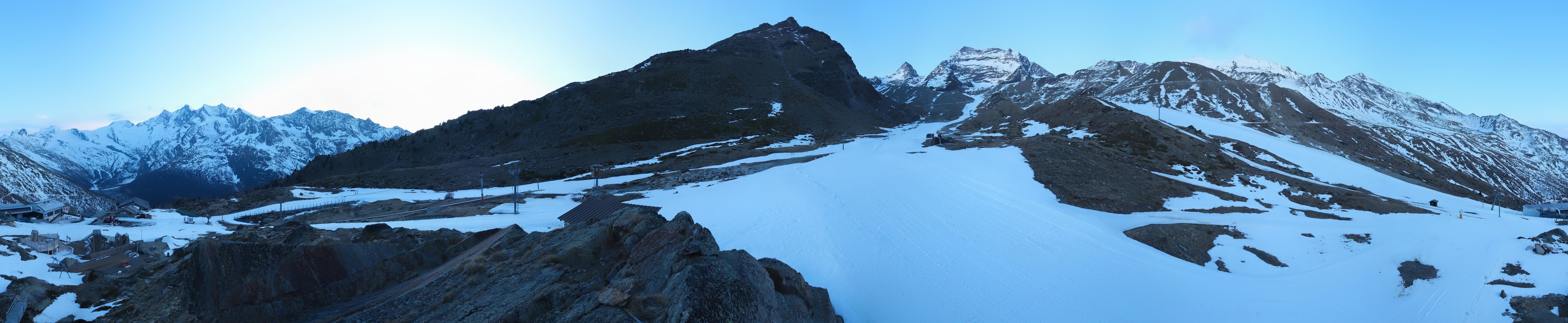 Archiv Foto Webcam Mittelstation Kreuzboden Saas-Grund Hohsaas