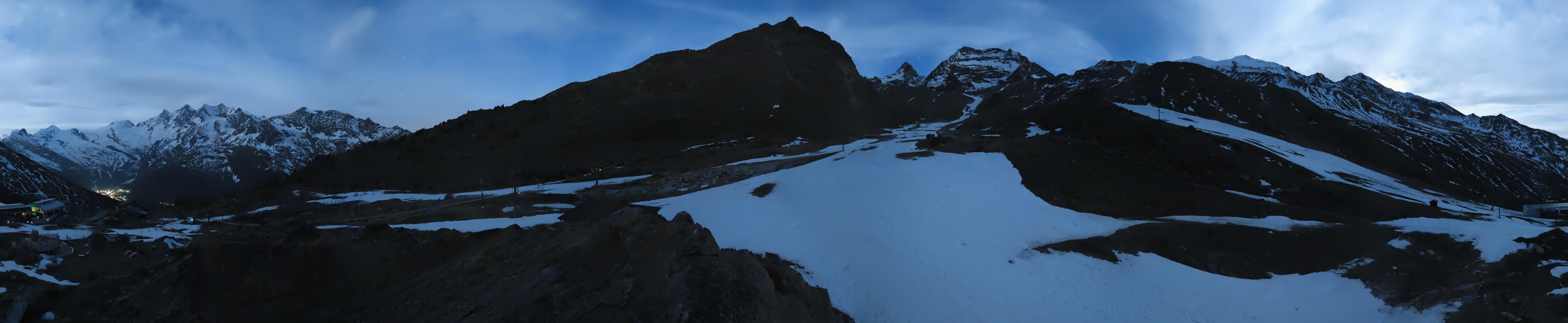 Archiv Foto Webcam Mittelstation Kreuzboden Saas-Grund Hohsaas