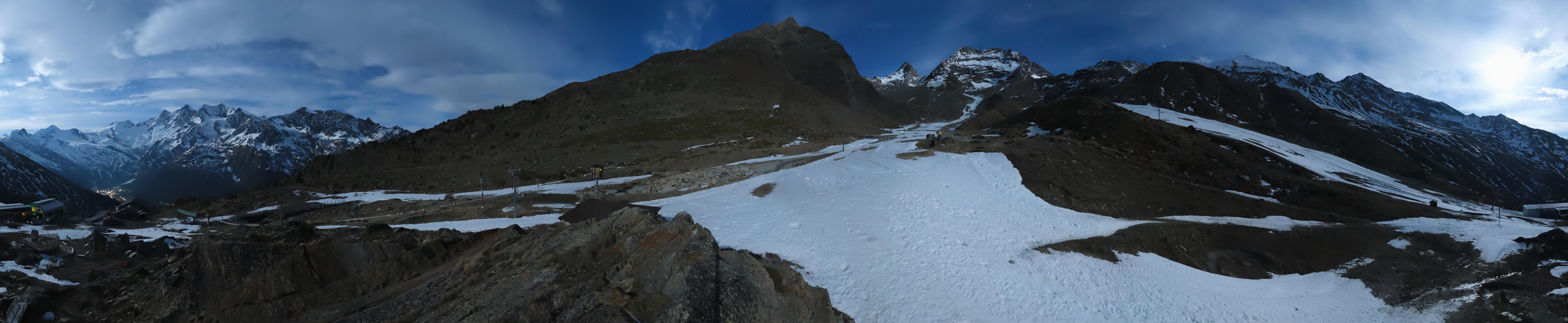 Archiv Foto Webcam Mittelstation Kreuzboden Saas-Grund Hohsaas