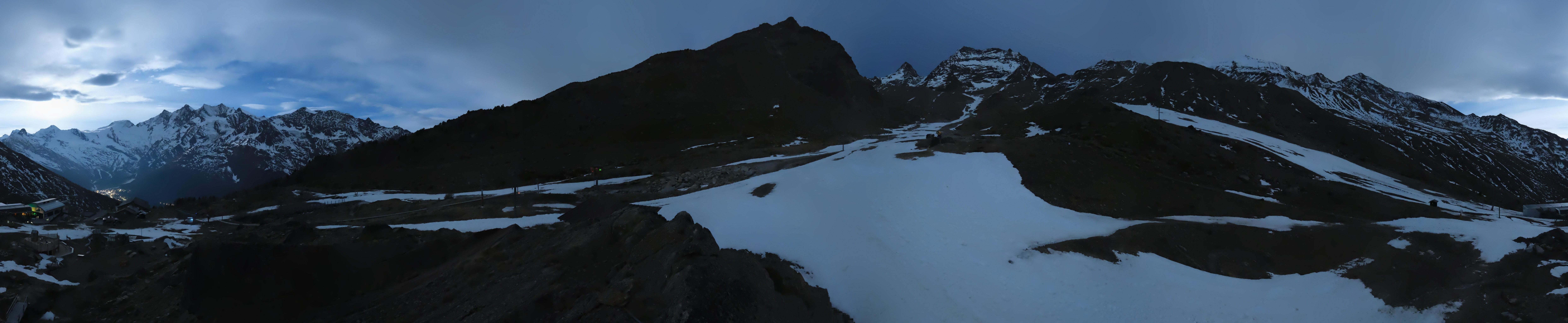 Archiv Foto Webcam Mittelstation Kreuzboden Saas-Grund Hohsaas