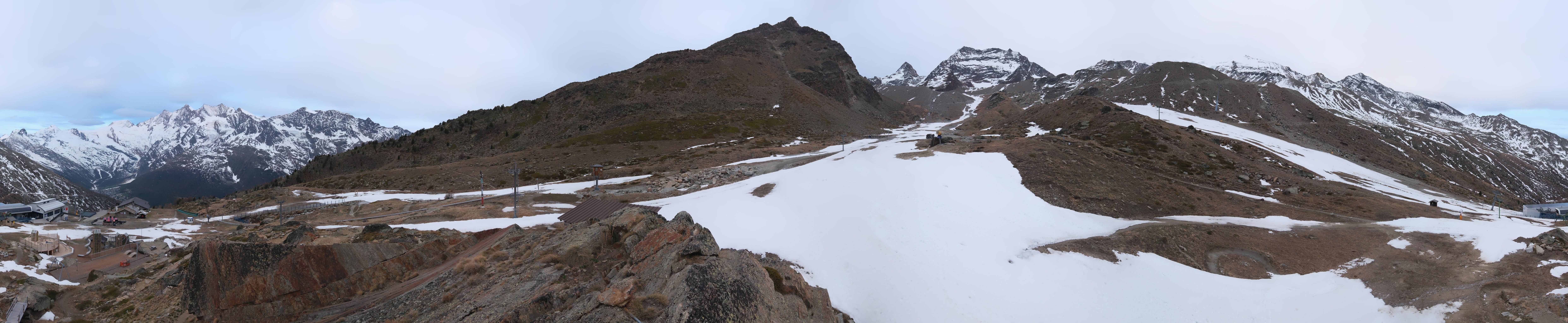 Archiv Foto Webcam Mittelstation Kreuzboden Saas-Grund Hohsaas