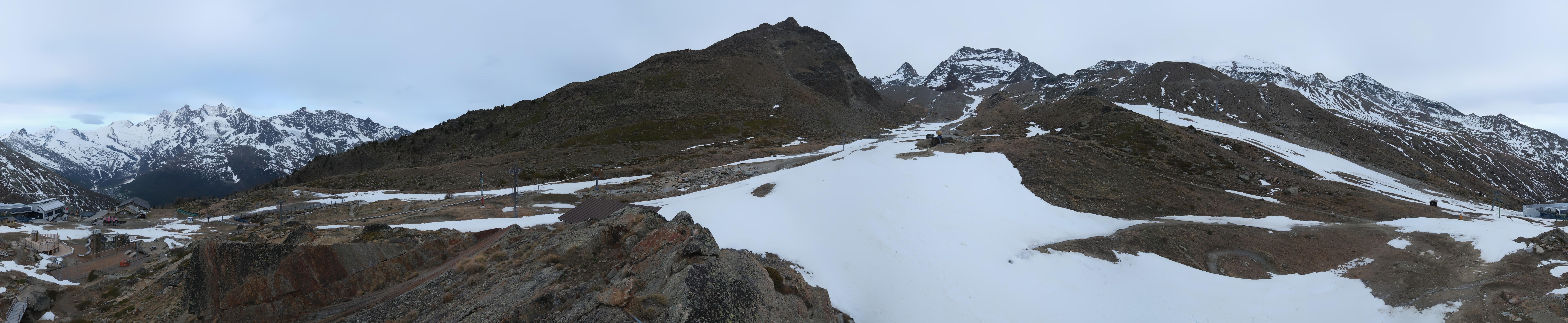 Archiv Foto Webcam Mittelstation Kreuzboden Saas-Grund Hohsaas