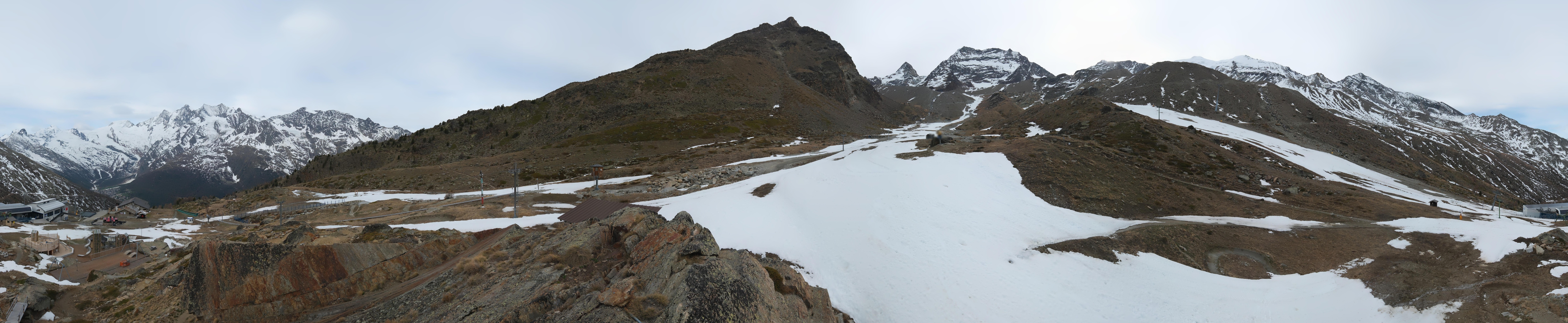 Archiv Foto Webcam Mittelstation Kreuzboden Saas-Grund Hohsaas
