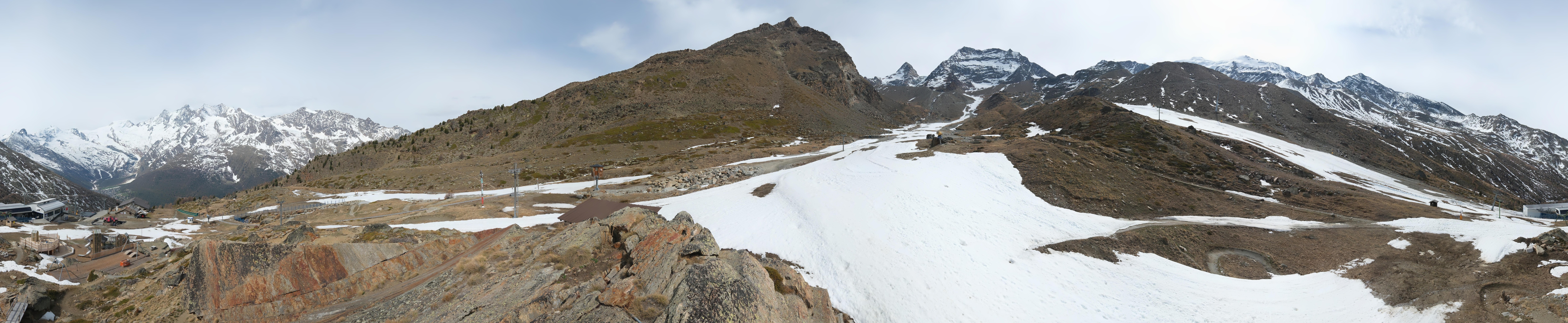 Archiv Foto Webcam Mittelstation Kreuzboden Saas-Grund Hohsaas